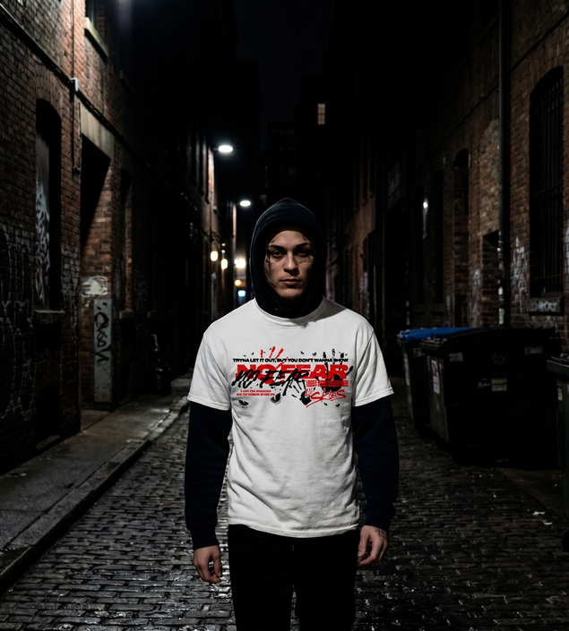 No Fear Graphic Tee (White)